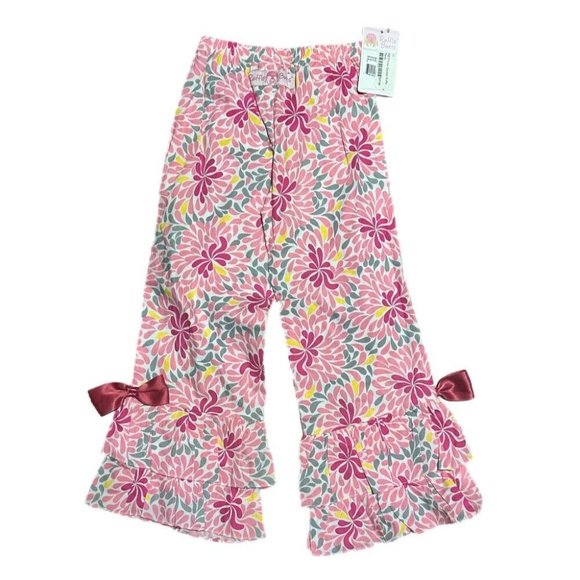 Ruffle Butts Aaliyah print wide leg ruffle pants SIZE SMALL NWT! - Picture 2 of 3